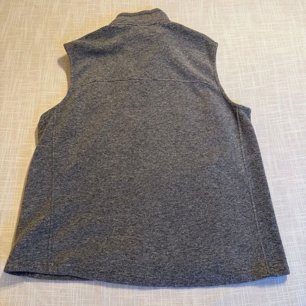 Patagonia Synchilla Fleece Vest Mens XL Heather Grey Full Zip Mock Neck Gorpcore - Picture 5 of 7